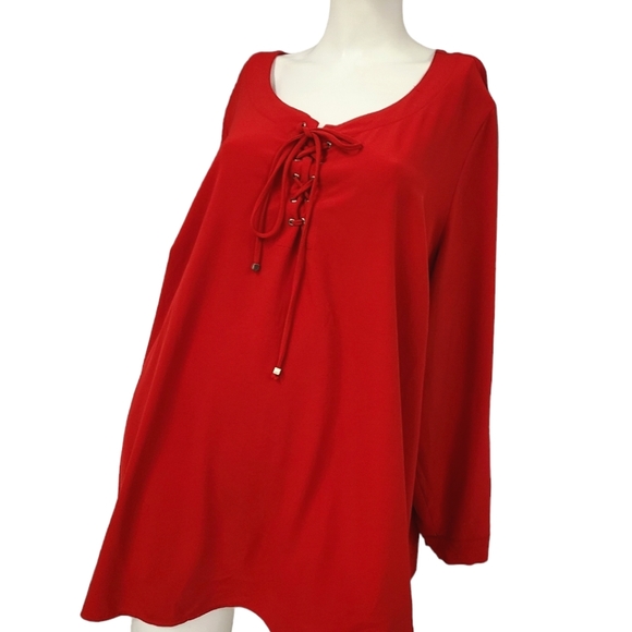 Jasmine & Juliana Plus Size Red lace up Tap size 3X - Picture 3 of 7